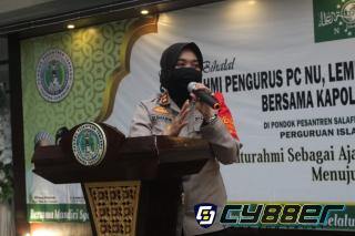 Kapolres Sukabumi Jalin Silaturohmi Dengan Pengurus PCNU, Lembaga BANOM, Dan MWC 